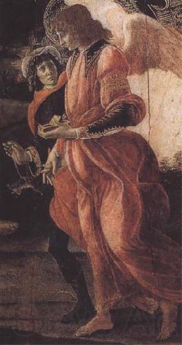 Sandro Botticelli Trinity with Mary Magdalene,St john the Baptist,Tobias and the Angel Norge oil painting art